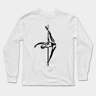 Aerialist Pole Dancer Splits Long Sleeve T-Shirt